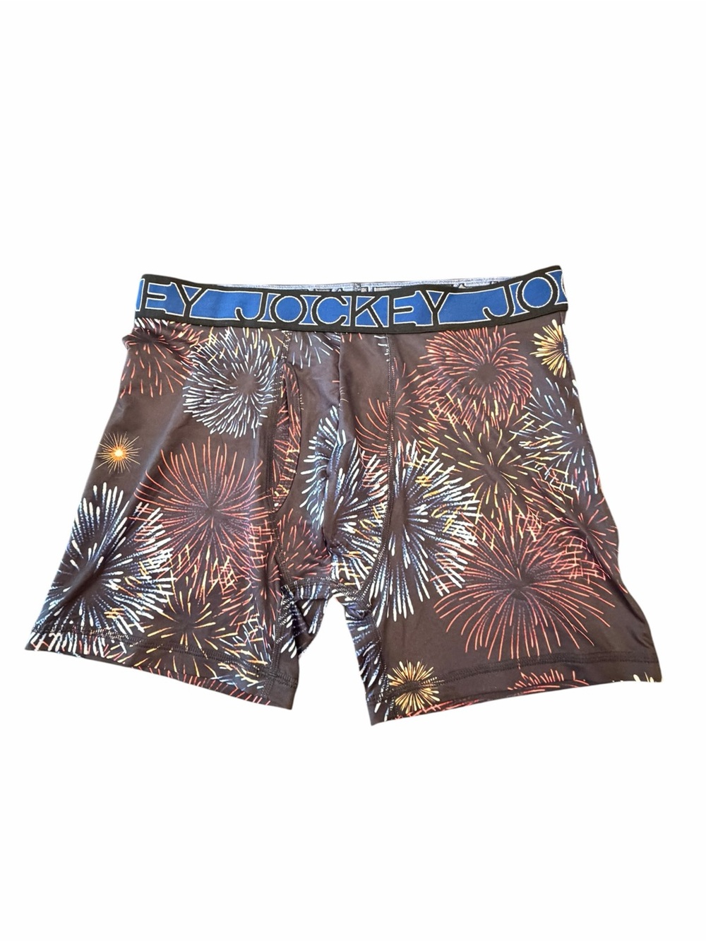 Jockey Men's ActiveMicro Boxer Brief Medium Firework Underwear Sporty Tagless